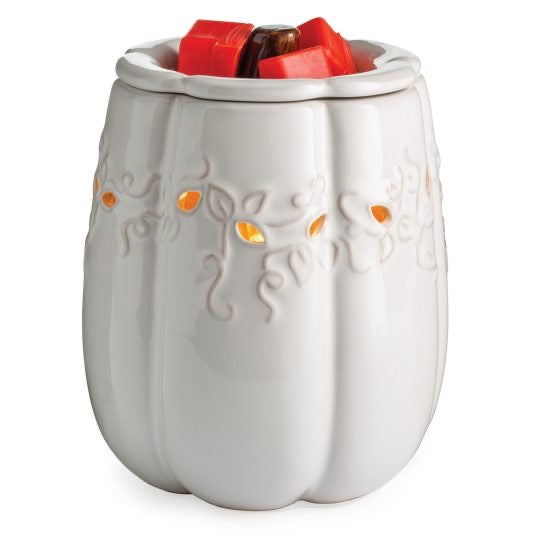 Wax Melt Warmer,White Pumpkin Illumination