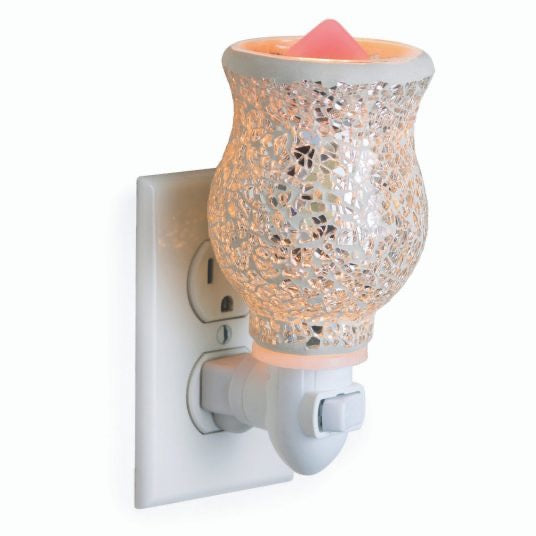 Pluggable Wax Warmer, Reflection Glass Mosaic