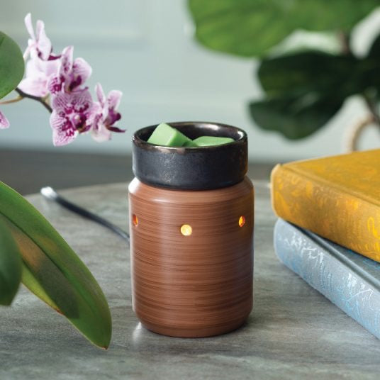 Wax Melt Warmer, Midsize, Pewter Walnut Midsize Illumination