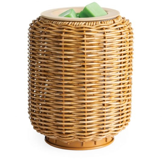 Wax Melt Warmer,Wicker Lantern Illumination