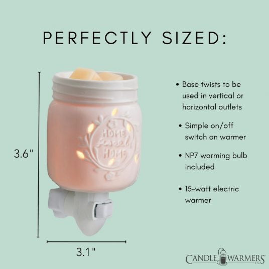 Pluggable Wax Warmer, Mason Jar
